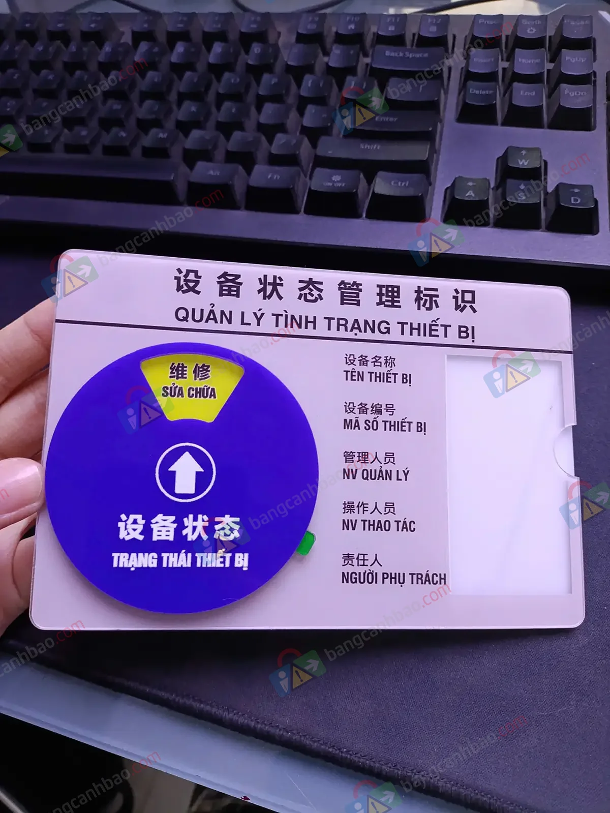 Bảng Trạng Thái Thiết Bị Song Ngữ Việt Trung  - 3